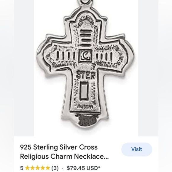 Reversible Suffering Christ Pendant w/ Silver Bezel & 925 Vntg Religious 4 Charm - Picture 13 of 16